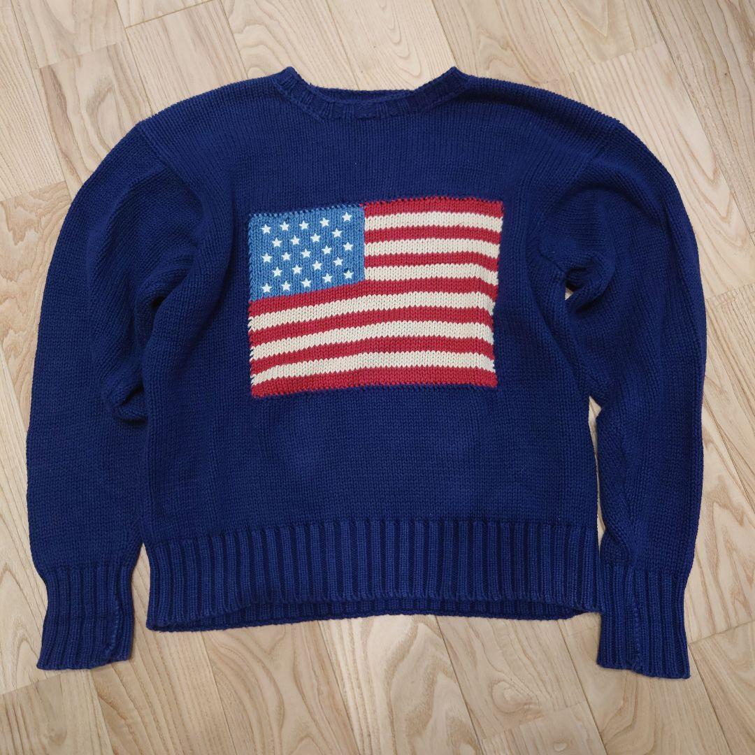 POLO by Ralph Lauren セーター 国旗 Ｌ