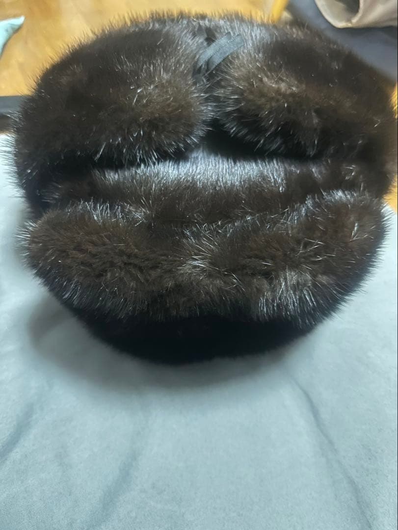ウシャーンカ( шапка ушанка) シベリアミンクの天然毛皮