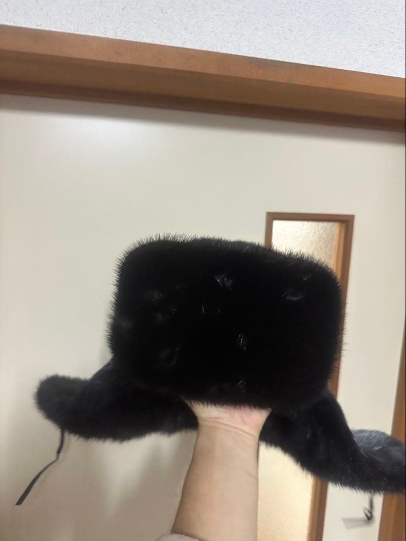 ウシャーンカ( шапка ушанка) シベリアミンクの天然毛皮