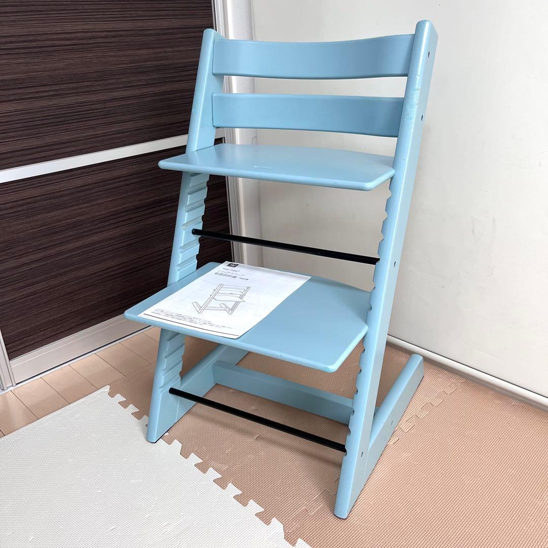 シリアルNo6　ストッケ トリップトラップ ハイチェア アクアブルー