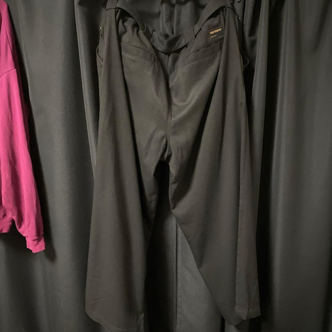 24AW TIGHTBOOTH BAGGY SLACKSタイトブース黒スラックス