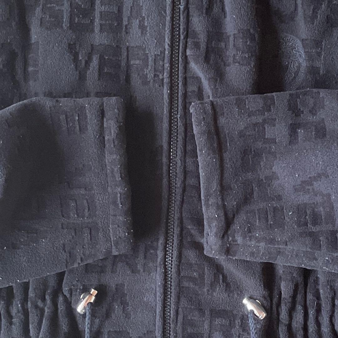 VERSACE ハーフコートジャケット XL ブラック