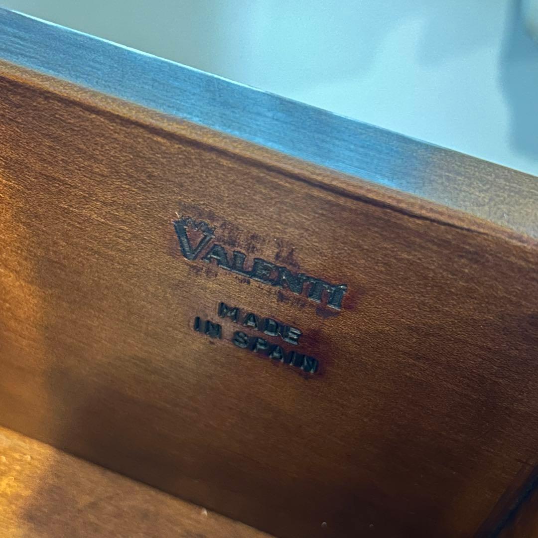 バロッサバレンティ ダークブラウン 木製 4段 引き出し タンス