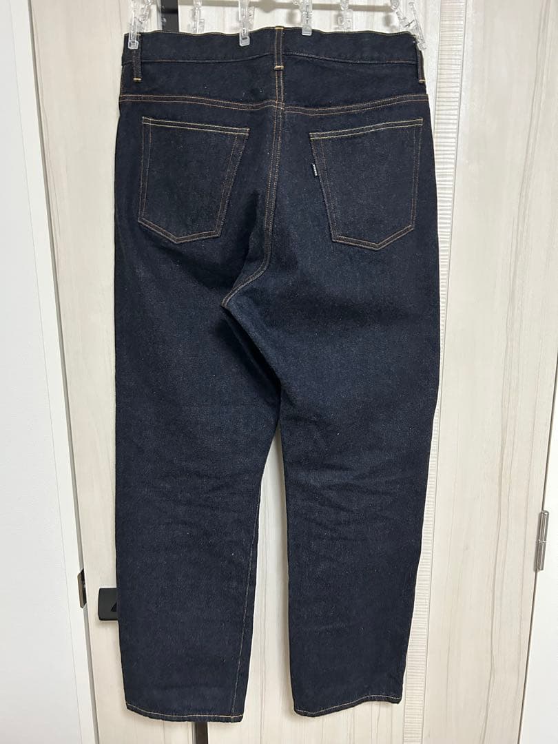 YAECA ヤエカ インディゴ ワイド テーパード デニム パンツ 34 14W