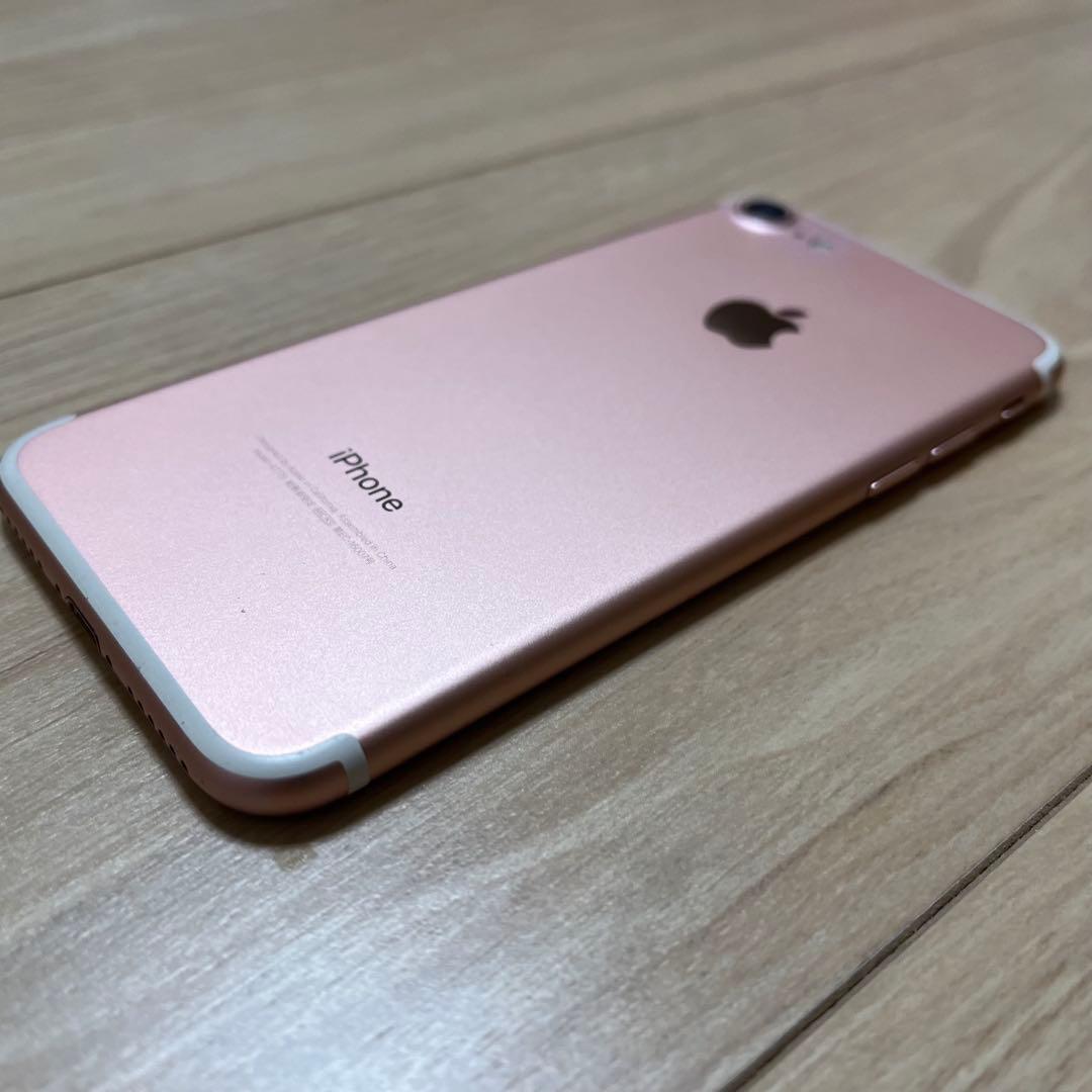 【超美品】iPhone7 32GB ローズゴールド simフリー KDDI