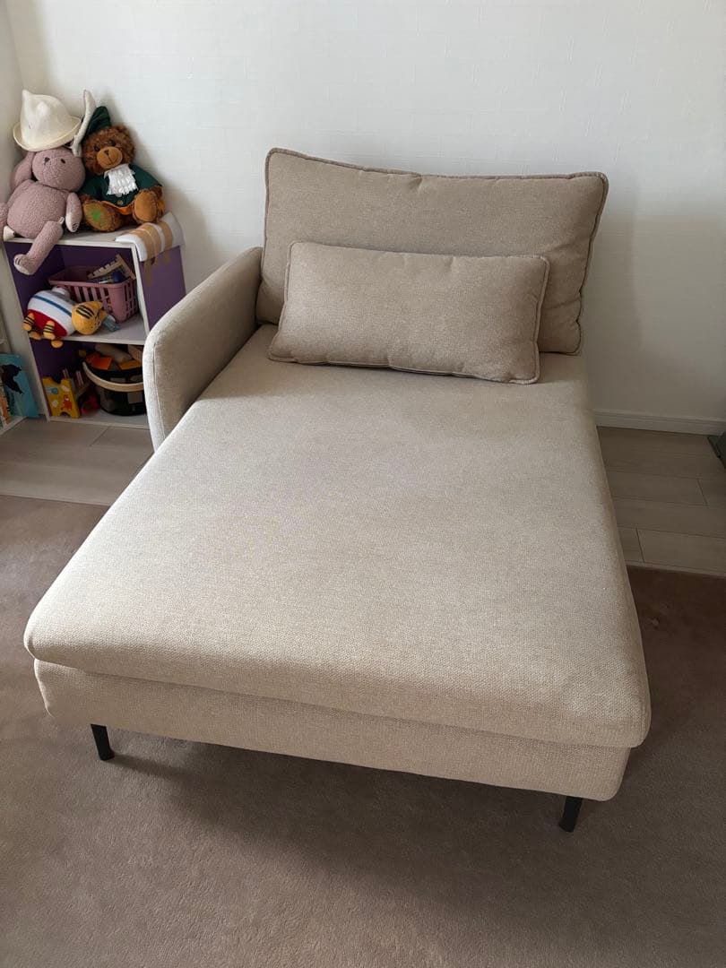 ベージュ N.Shield Fabric 1人掛けソファ