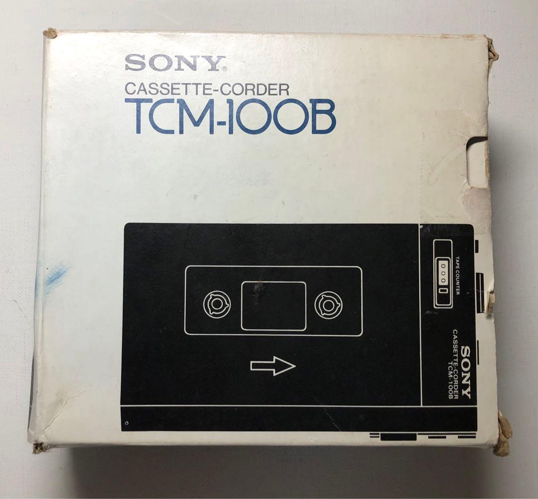 TCM-100B箱付コレクション可動保存版SONYカセットプレスマン/ブラック