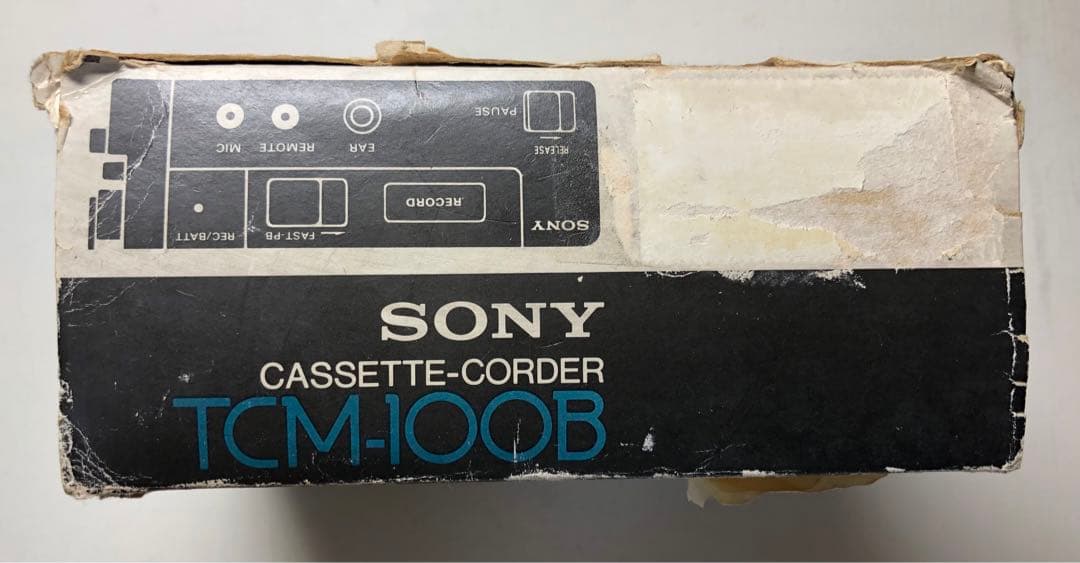 TCM-100B箱付コレクション可動保存版SONYカセットプレスマン/ブラック