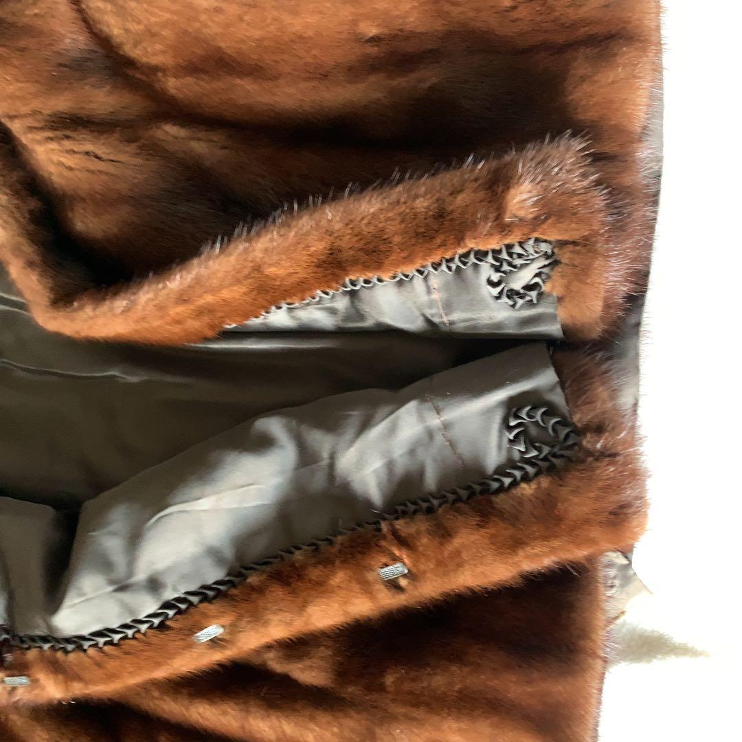 SAGA MINK ミンクコート サガミンク 毛皮 ブラウン サイズ11