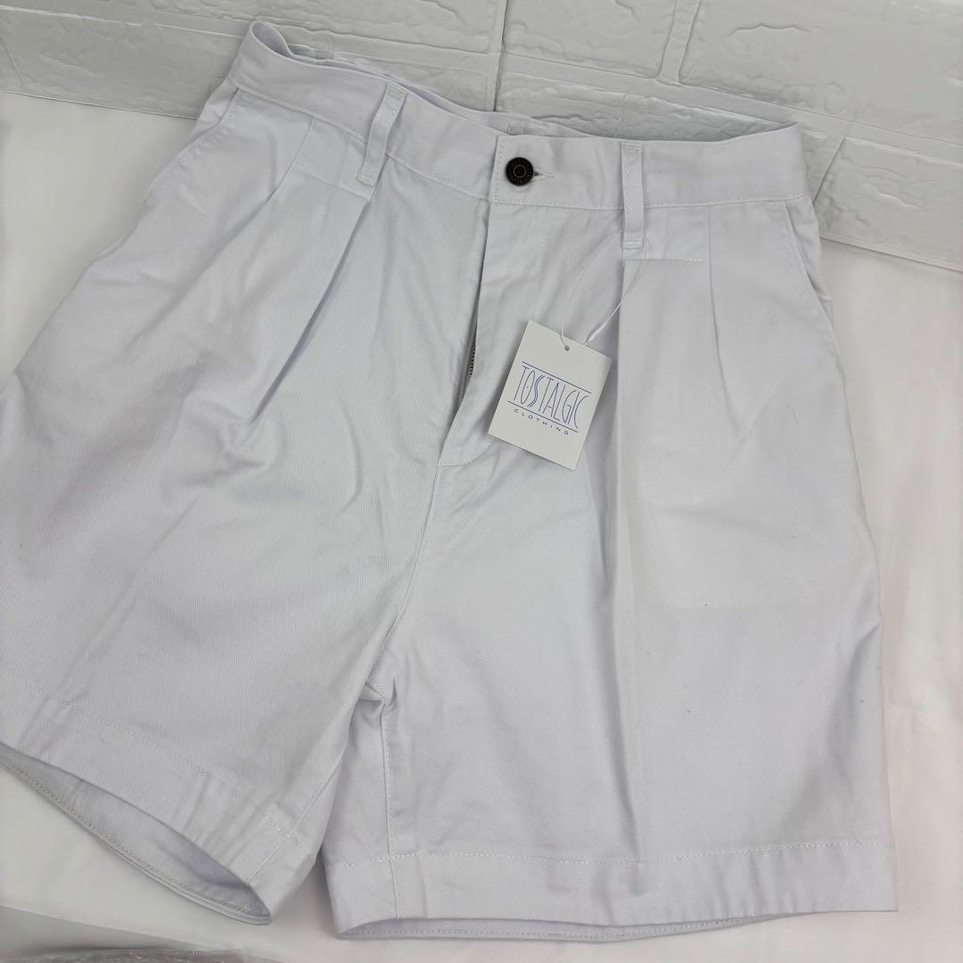 Tostalgic Clothing ショートパンツ　レトロ　ホワイト