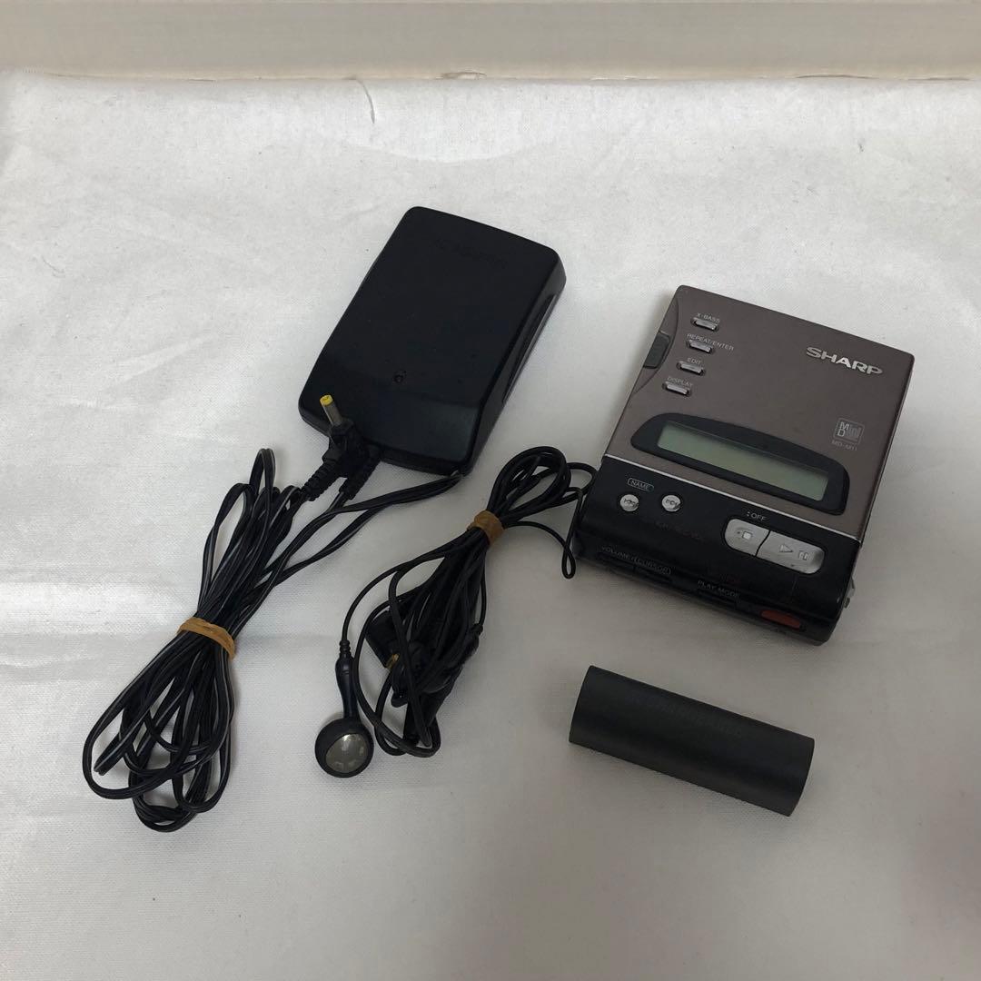 送料込★動作品★SHARP ポータブルMDレコーダー MD-M11 再生ok