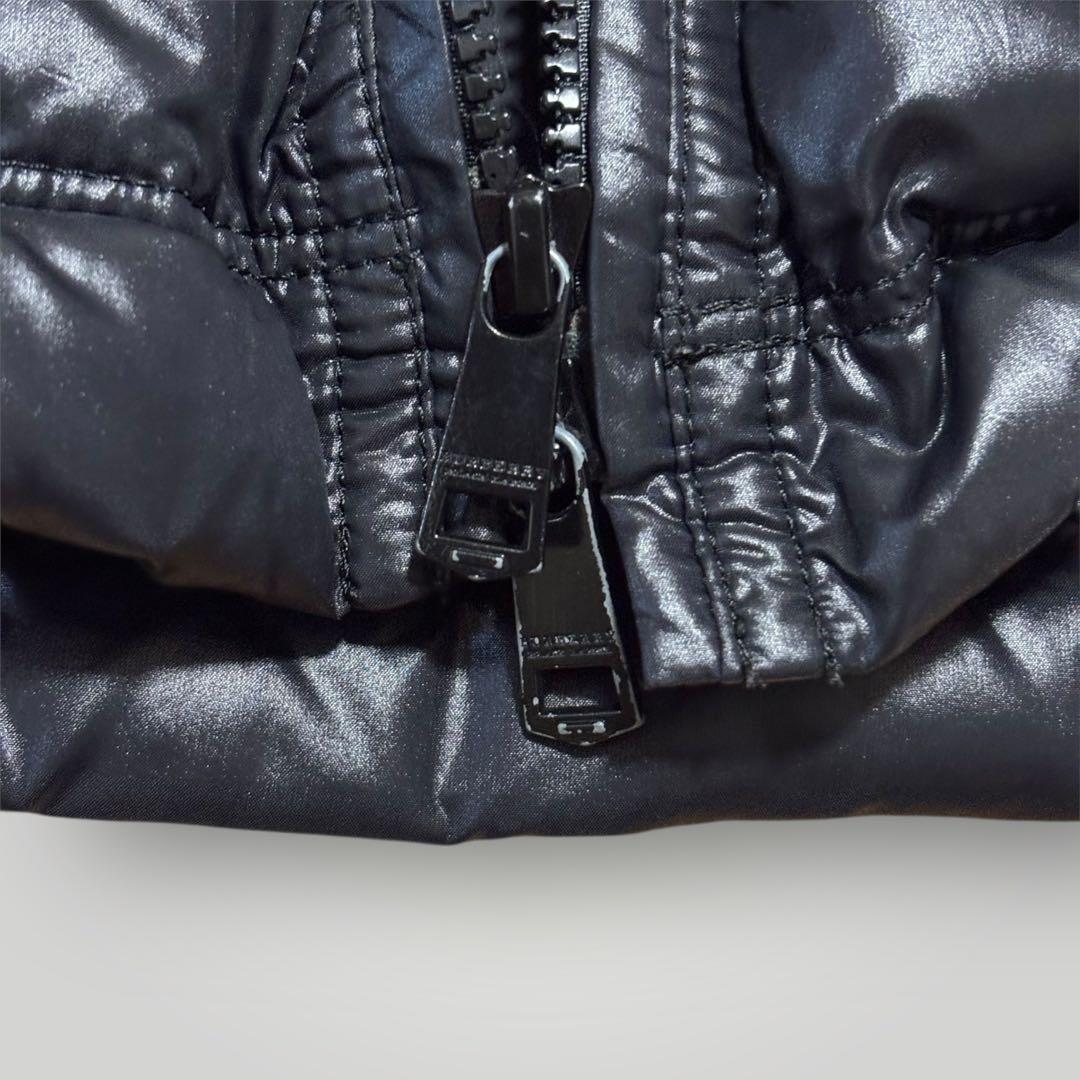 BURBERRY BLACK LABEL シャイニーブラック　ダウンジャケット