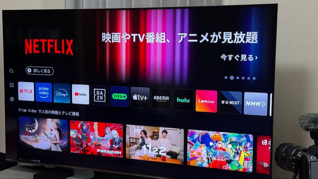 Hisense miniLED液晶テレビ65型2024年65U9N 付属品あり