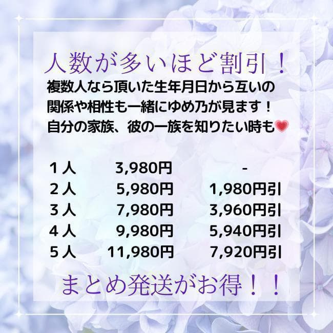 【４人用】カウンセリング付！４人家族のトリセツ♪