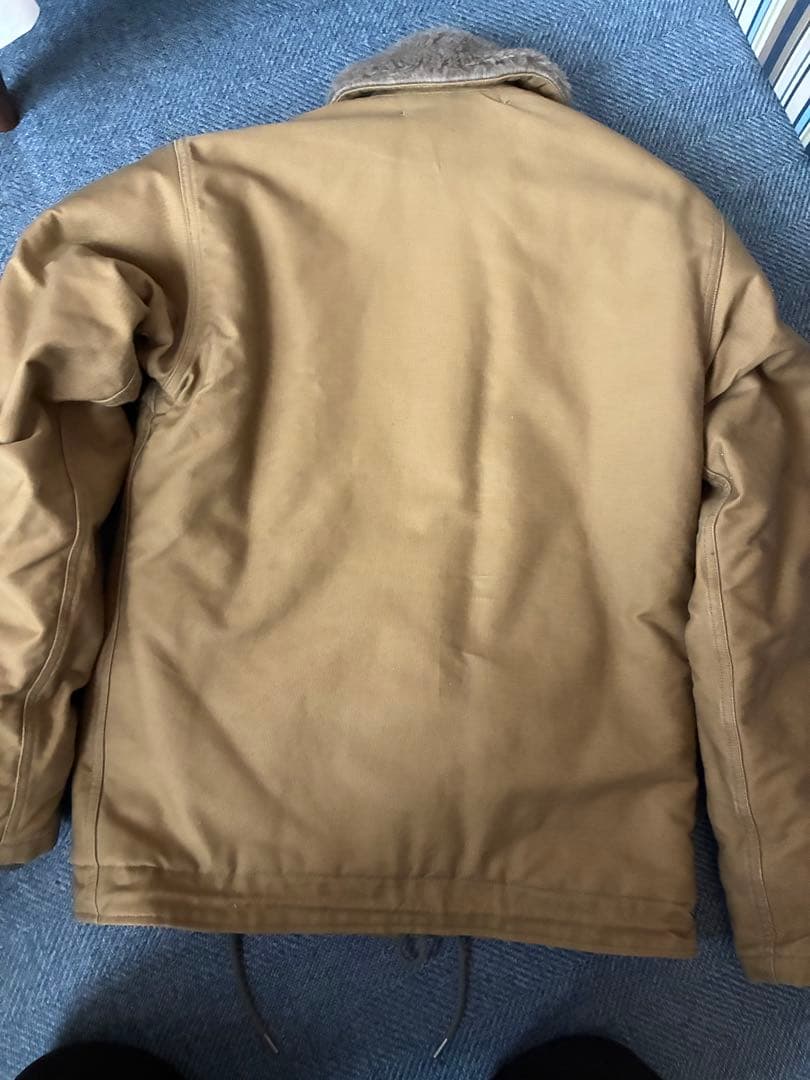 USN ブラウン ミリタリージャケット X-Small