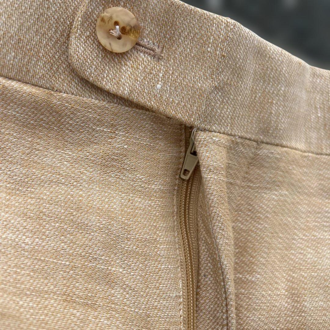 デカ履き 40×32 90s IO ツータックリネンスラックス