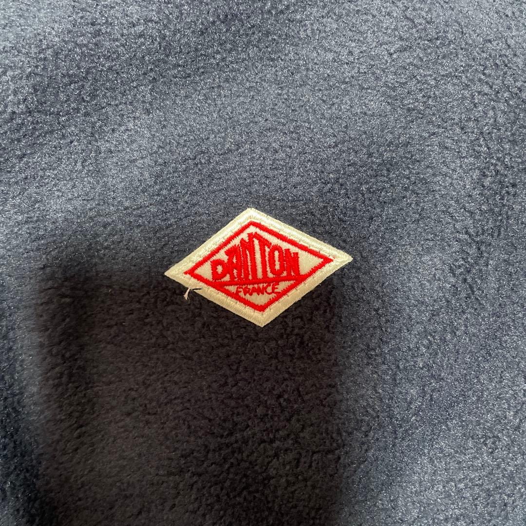 DANTONダントン ノーカラー フリース ジャケット　XL ネイビー