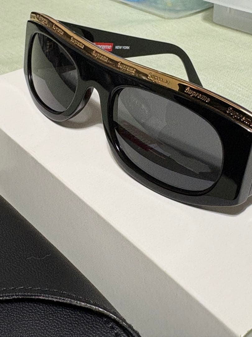 【極美品】Supreme GOLDTOP サングラス ブラック ゴールド