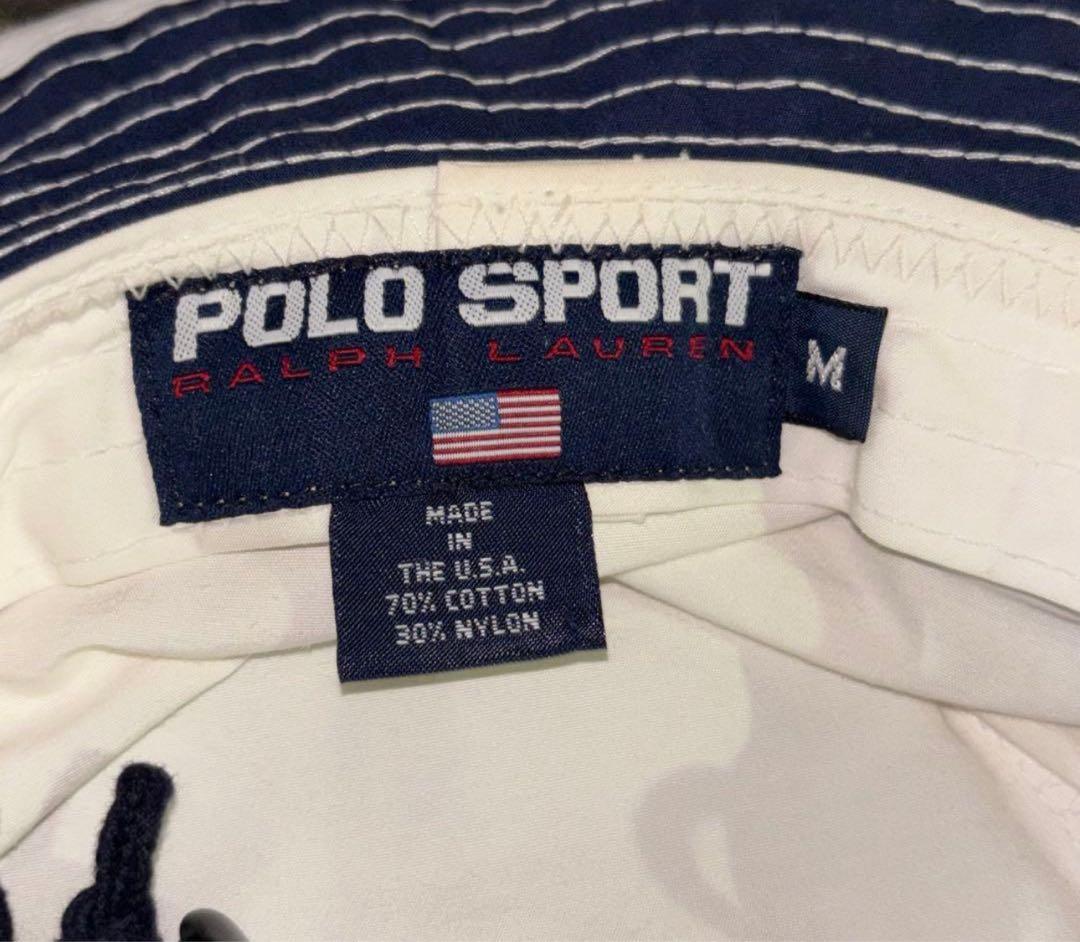 プ*読様 レア　90s usa POLO SPORT バケットハット ラルフロー