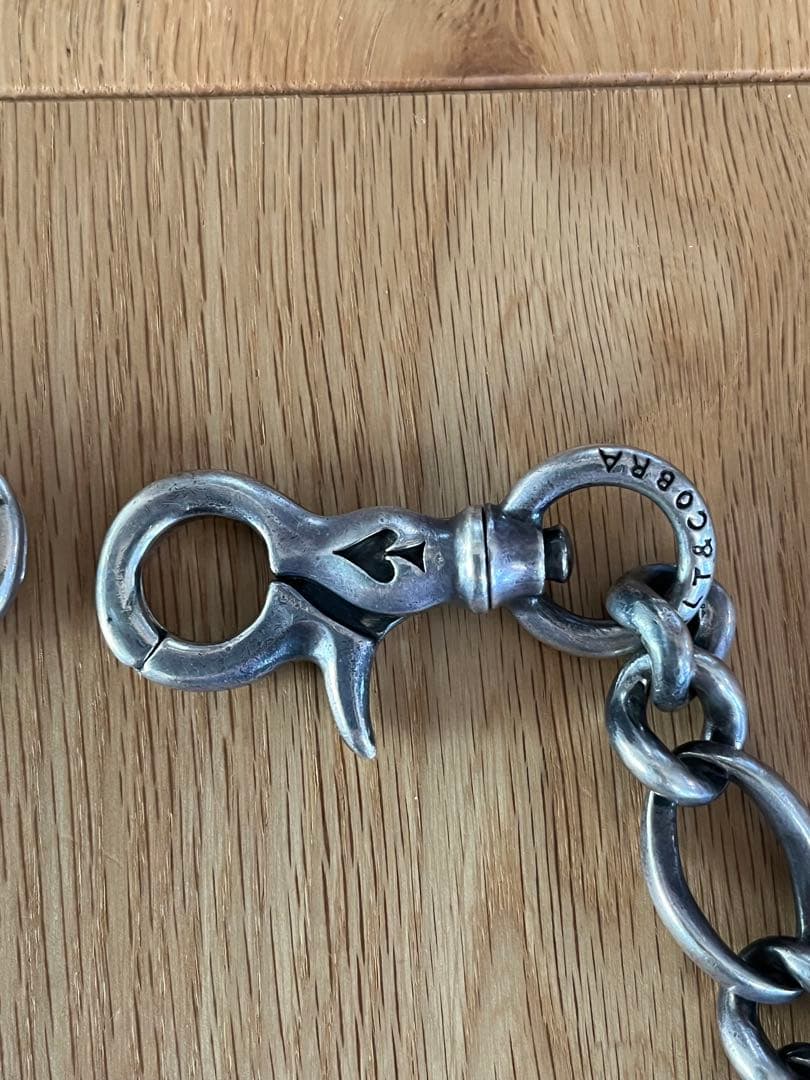 ケルトアンドコブラ　ウォレットチェーン　ダブルクリップ