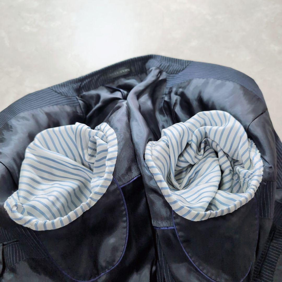 【新品】アオヤマ　高級ライン　HILTON×TORAY XL　濃紺　ストライプ