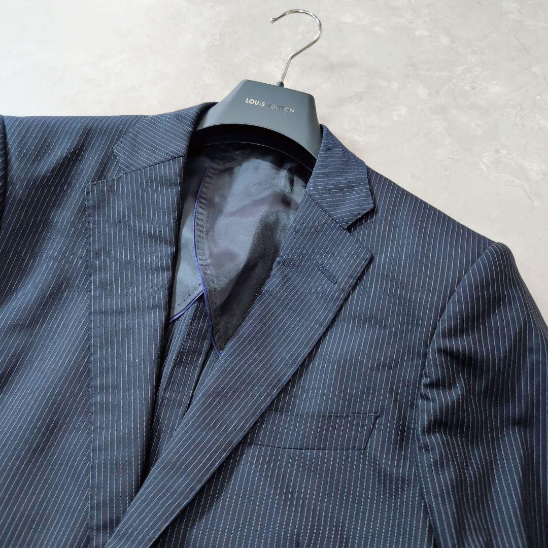 【新品】アオヤマ　高級ライン　HILTON×TORAY XL　濃紺　ストライプ