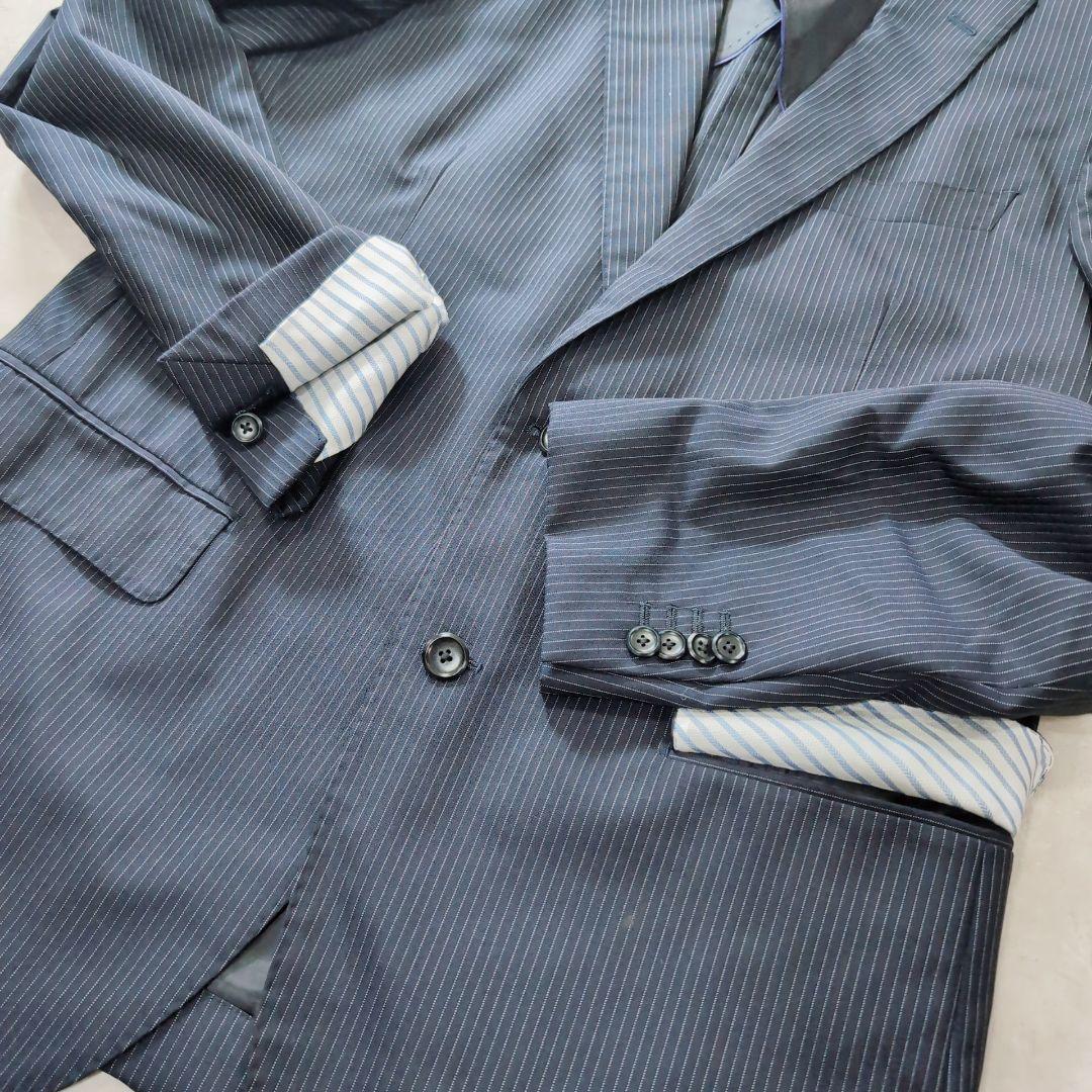 【新品】アオヤマ　高級ライン　HILTON×TORAY XL　濃紺　ストライプ