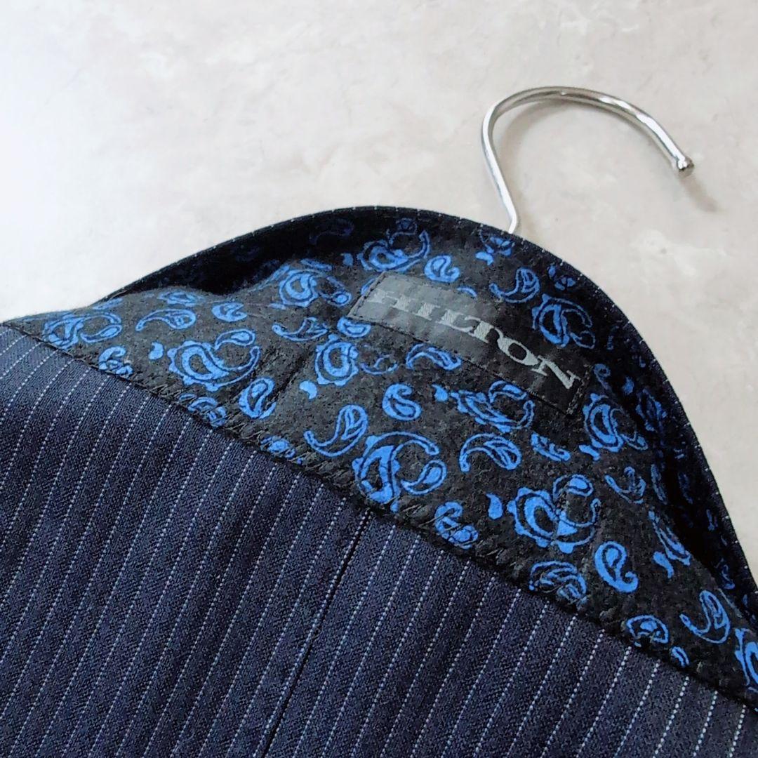 【新品】アオヤマ　高級ライン　HILTON×TORAY XL　濃紺　ストライプ