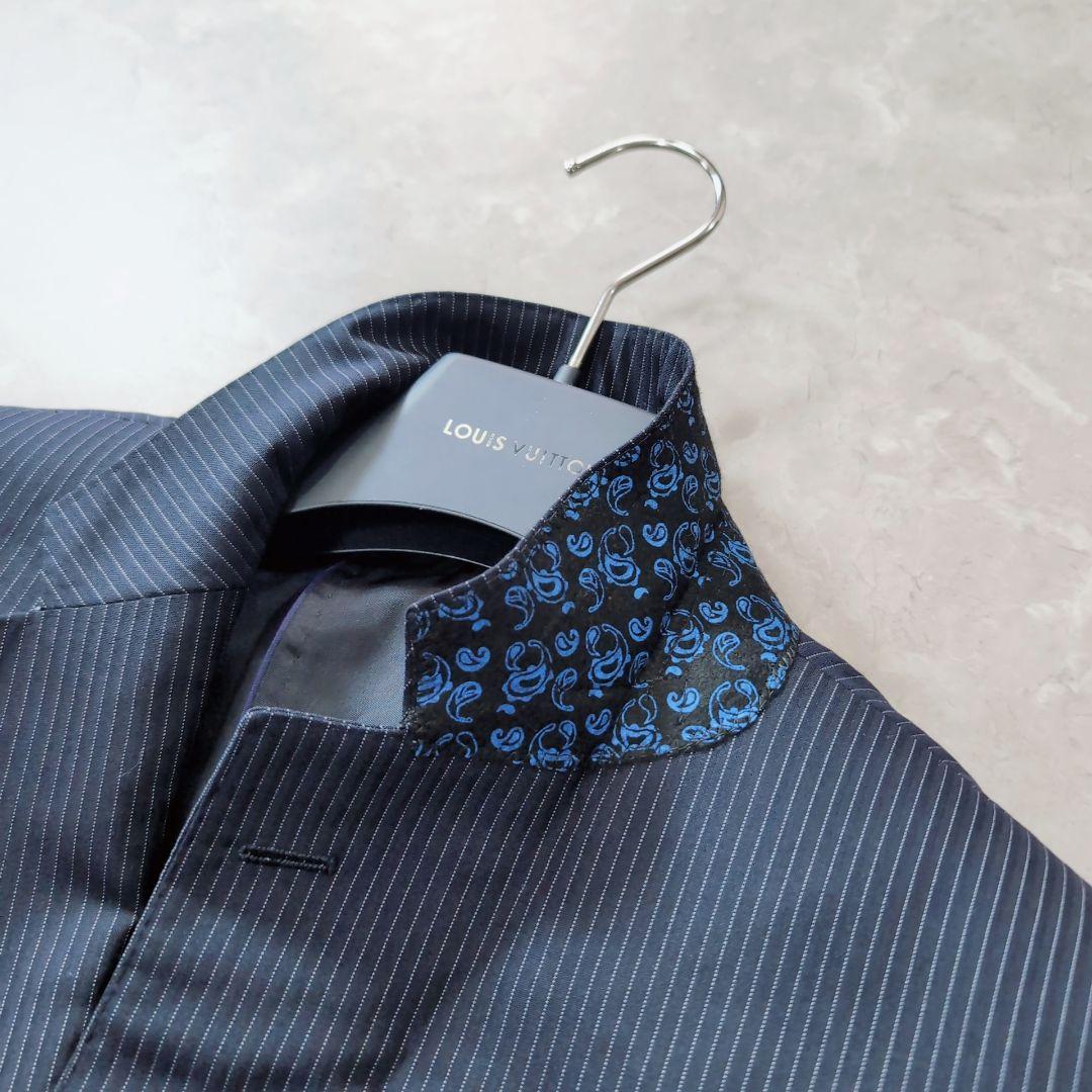 【新品】アオヤマ　高級ライン　HILTON×TORAY XL　濃紺　ストライプ