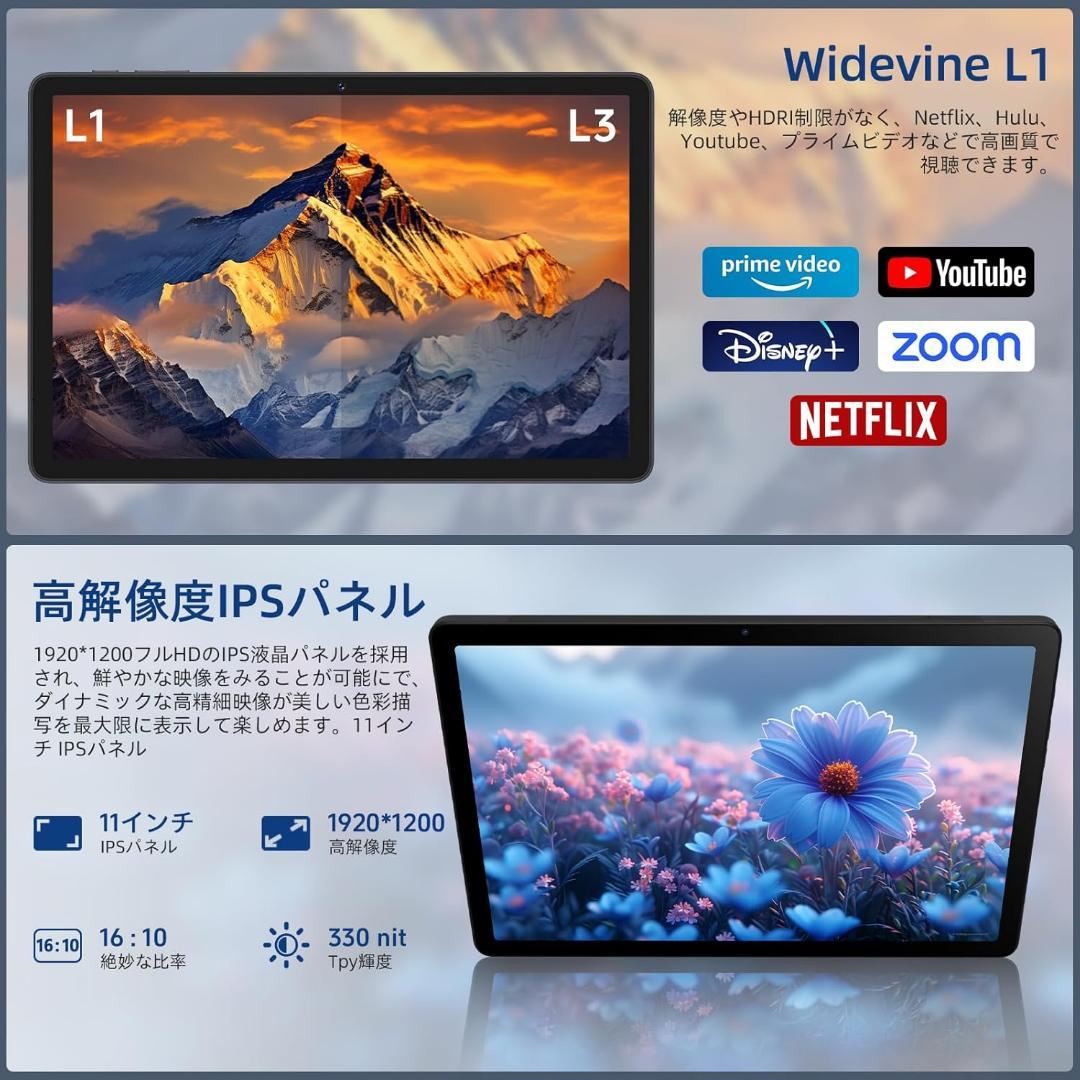 【R1727-96-330】タブレット 11インチ SIMフリーWi-Fiモデル