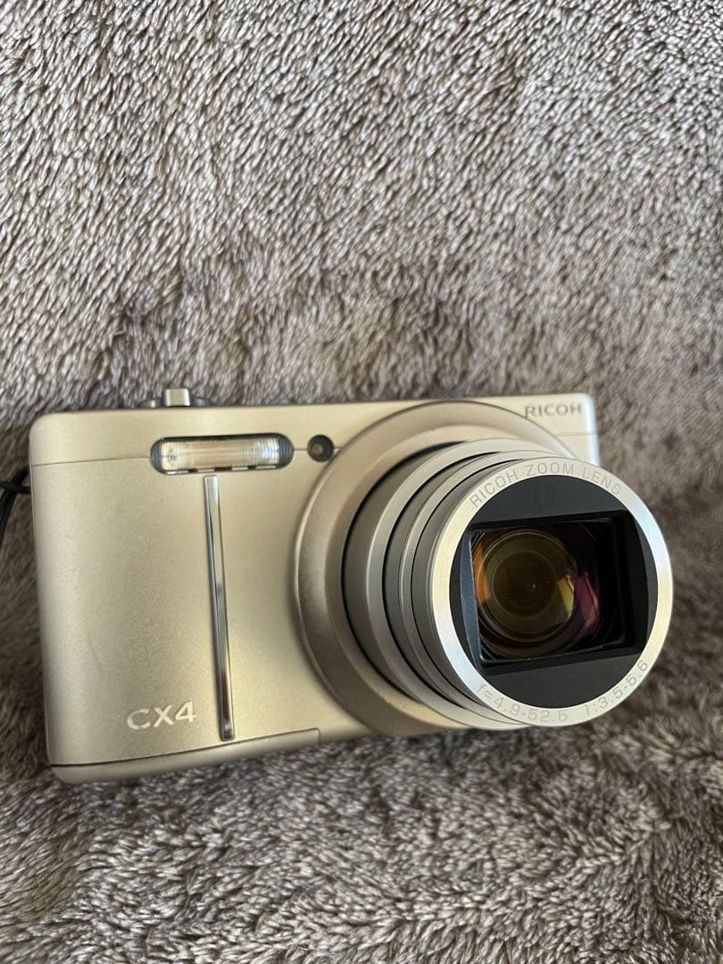 【美品】RICOH CX4 シャンパンゴールド コンデジ【動作確認済】
