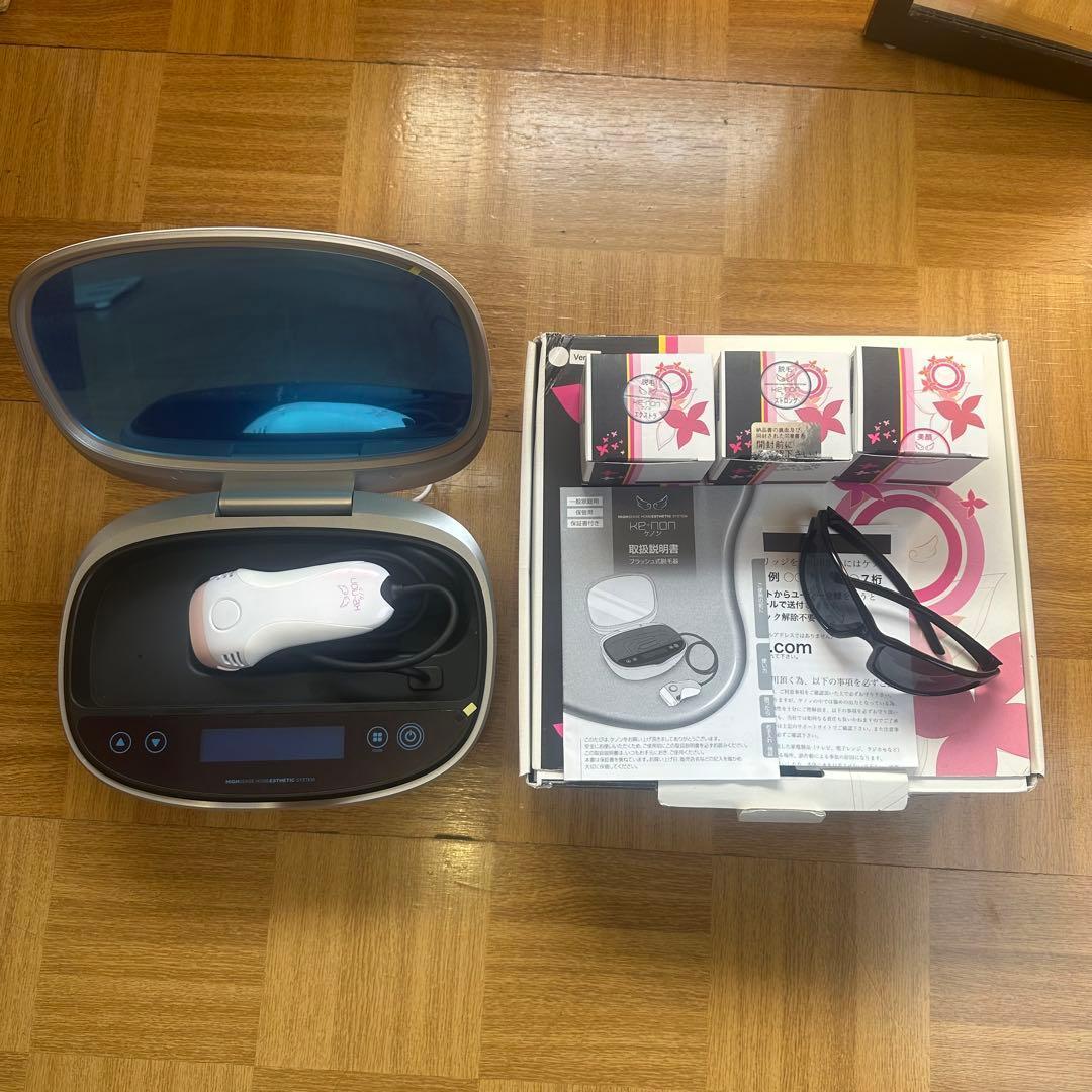 ケノン ke-non 7.1 脱毛器★カートリッジ4つ付き