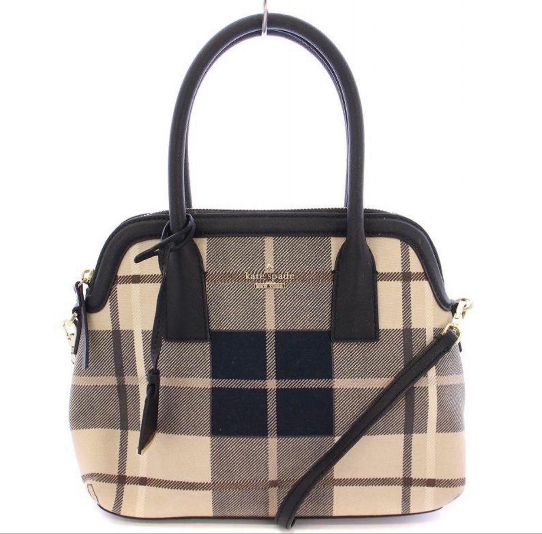 ケイトスペード　kate spade チェック柄ハンドバッグ 美品