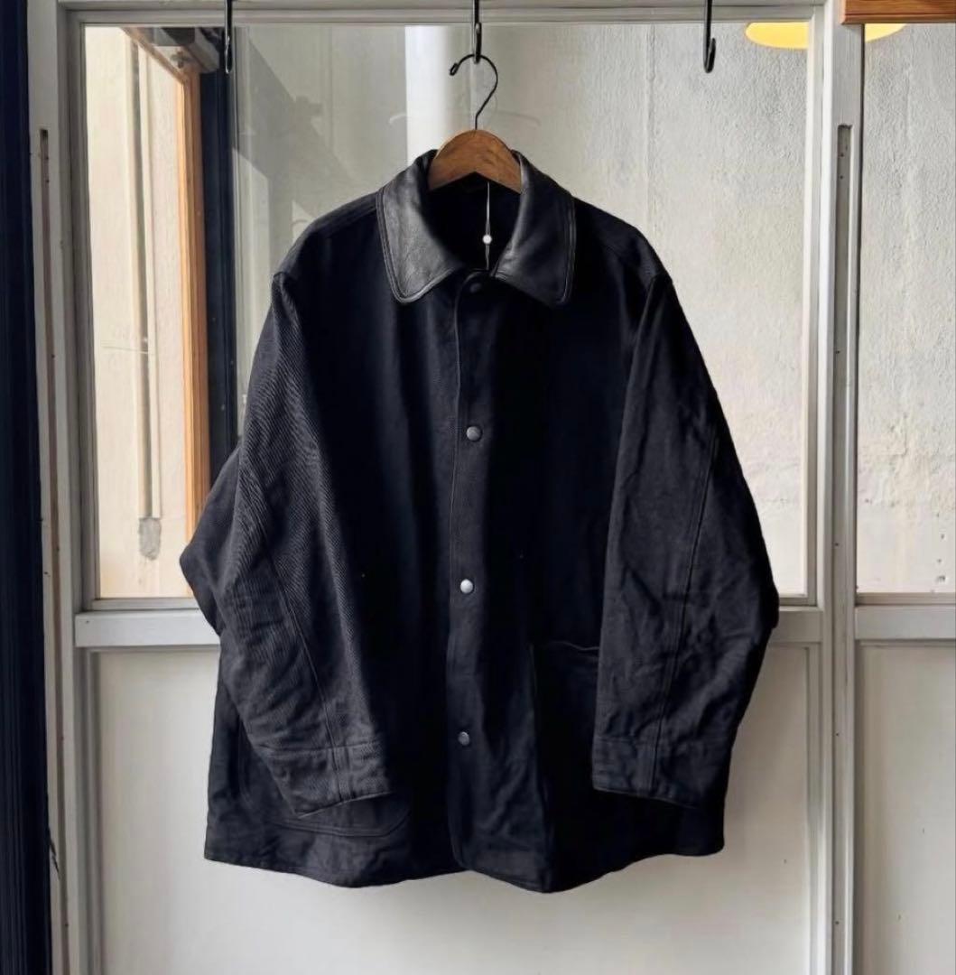 Comoli 25aw デニムレザー ワークジャケット サイズ1