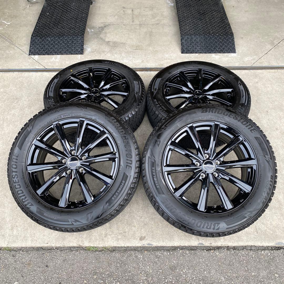 中古ブリヂストンスタッドレスセット225/60R18ハリアー、エクストレイル