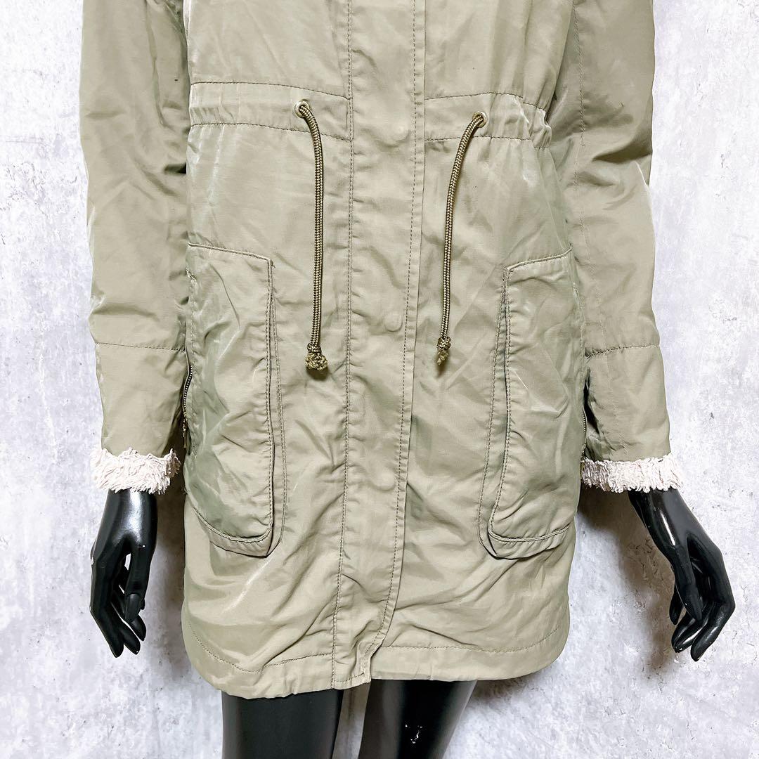 [Spick and Span] モッズコート ミリタリー ライナー付き 裏起毛