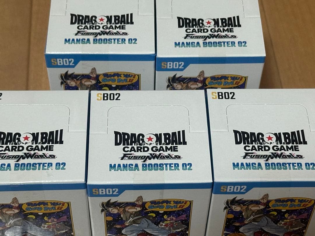 ドラゴンボールカード MANGA BOOSTER 02 5BOX テープ付き