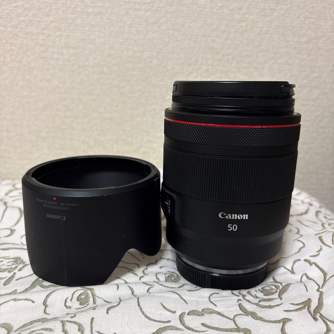 Canon RF50mm F1.2 単焦点レンズ レンズフード付き