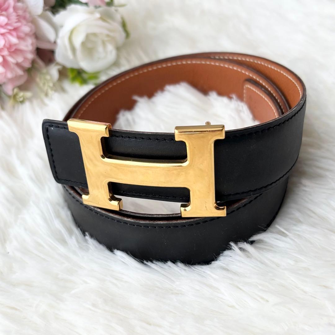 美品✨エルメス Vintage 91's コンスタンス Hベルト リバーシブル