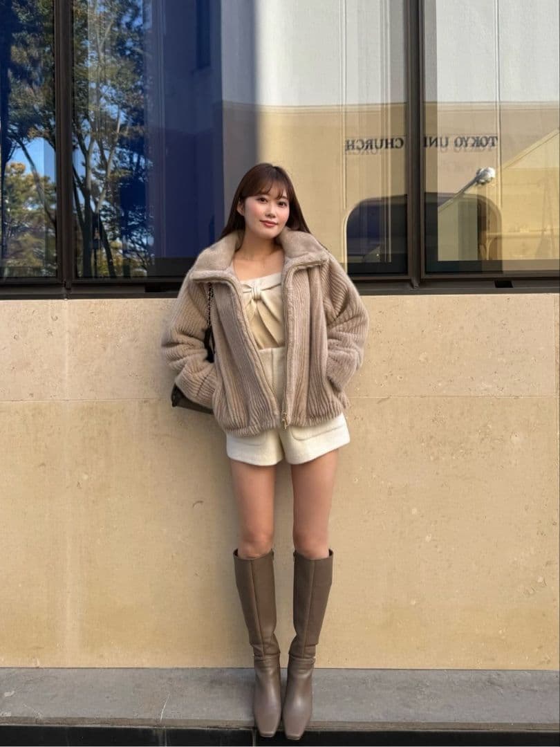 Her lip to Twinkle Wool Boucle Shorts 新品