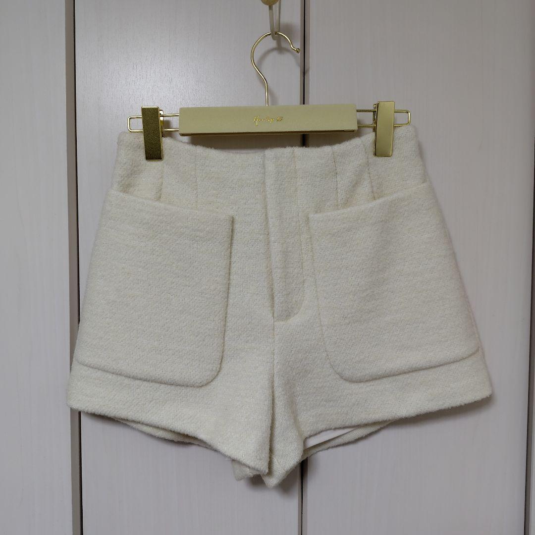 Her lip to Twinkle Wool Boucle Shorts 新品