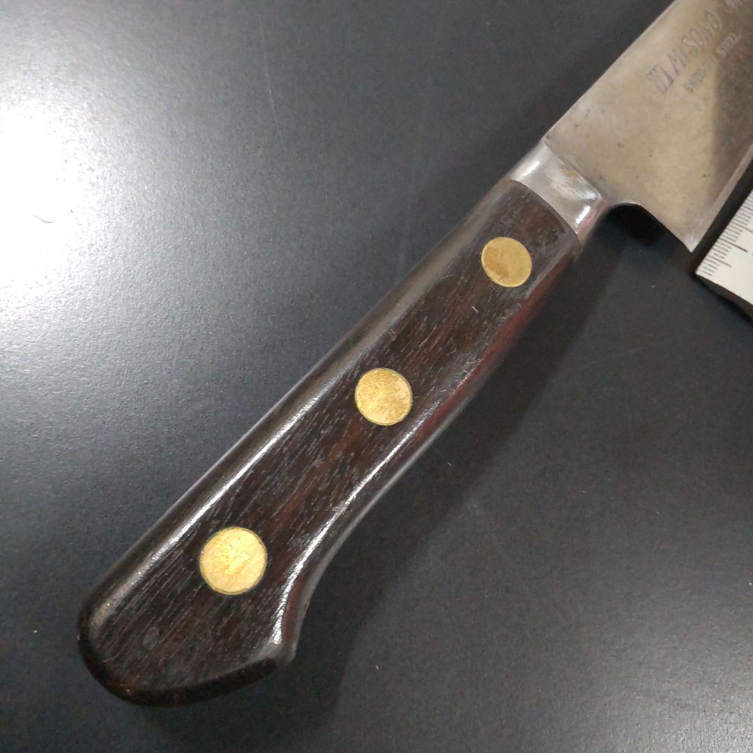 中古再生品ミソノスウェーデン鋼特製鍛造スライサー包丁230mm