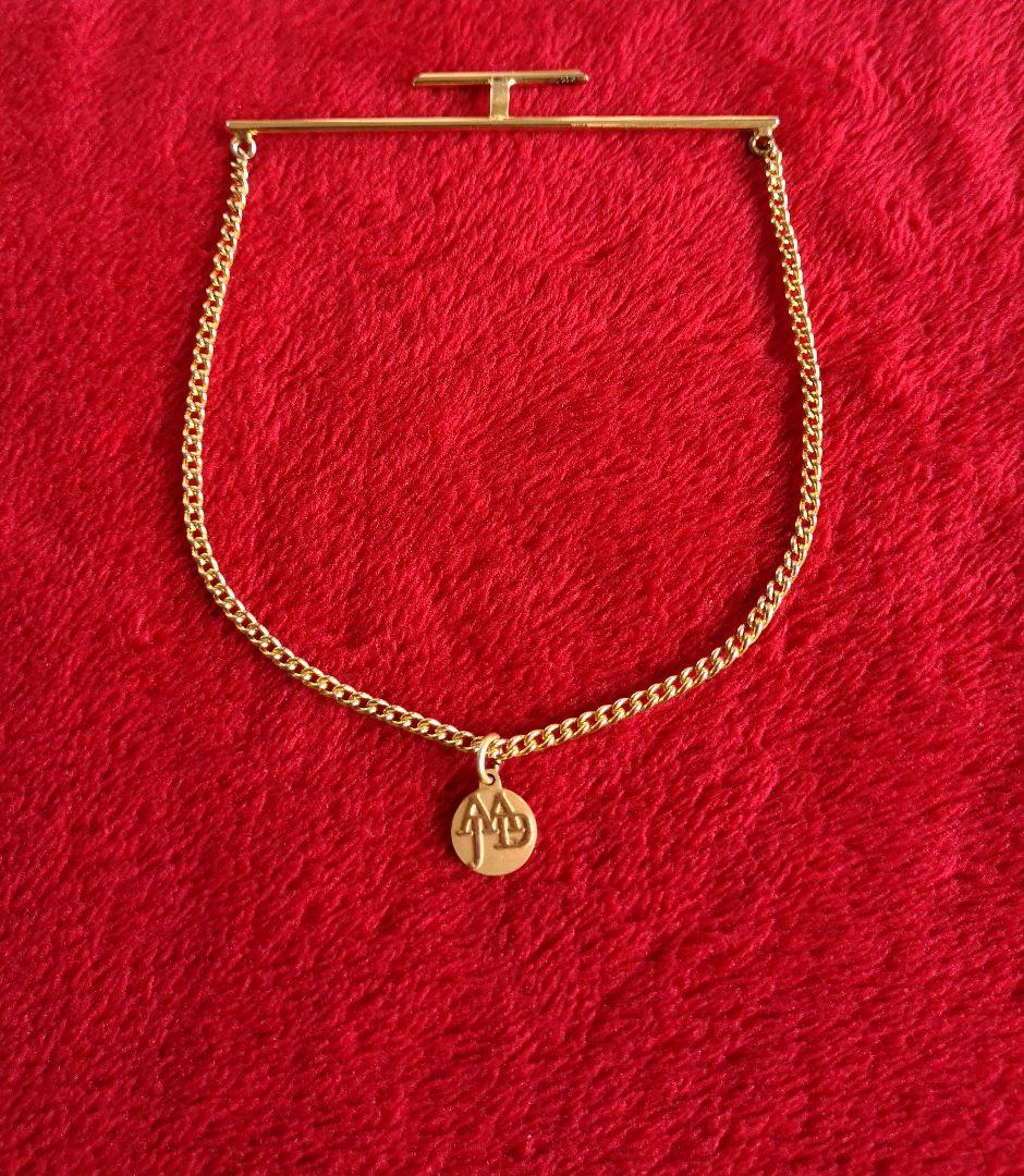 ピンバッジ兼カフス レア物 AAJD 14金 金張りシルバー製ピン C58