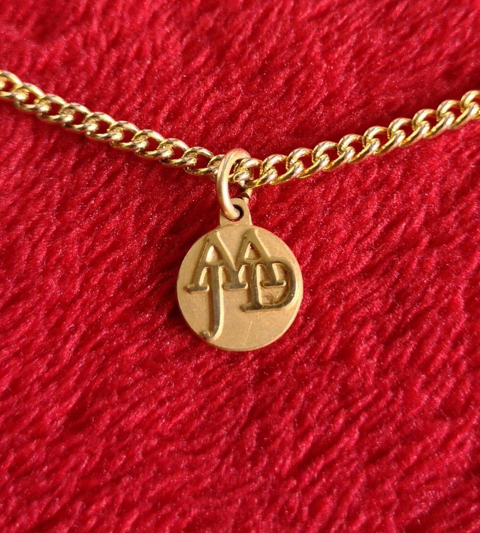 ピンバッジ兼カフス レア物 AAJD 14金 金張りシルバー製ピン C58