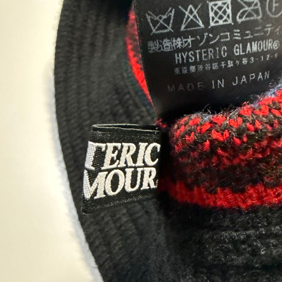 【即完売品】HYSTERIC GLAMOUR バケットハット 黒 赤　メンズ