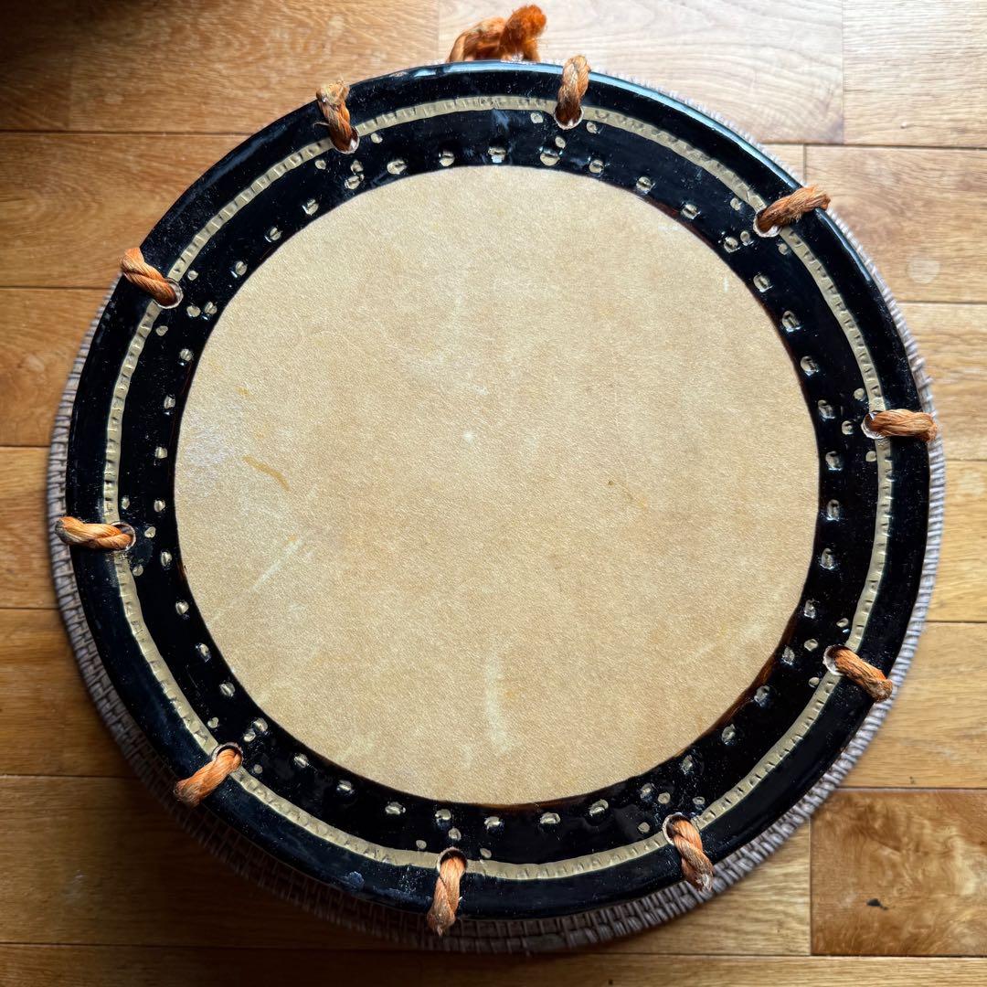 柚*な様 京都で購入　ヴィンテージの手作り　和太鼓 木製 ロープ編み