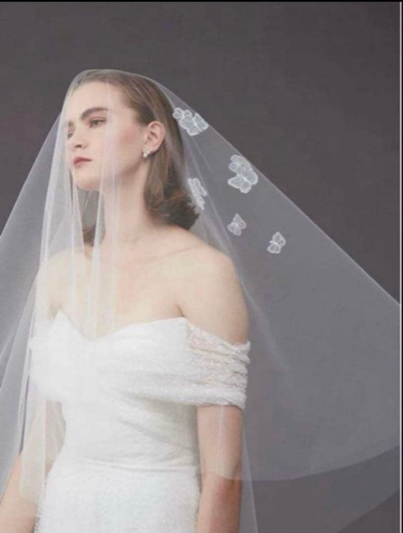 即日発送可能　トリートドレッシング　ウェディングベール　ロングベール80×250