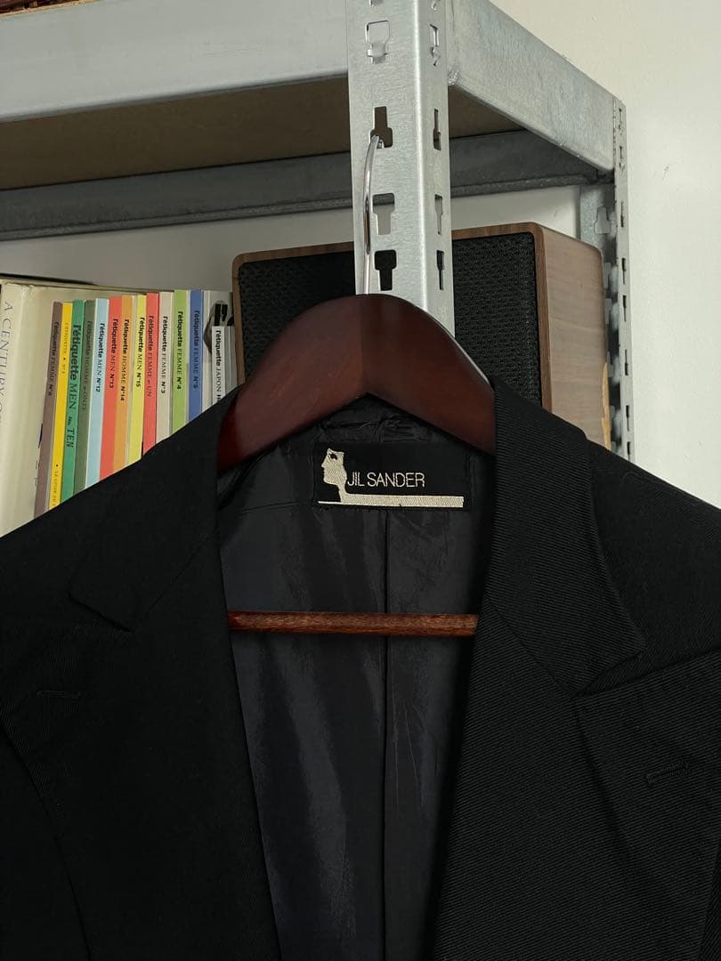 60s 70s 超希少 JIL SANDER ダブルジャケット　ブラック