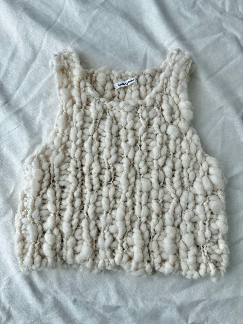 フミカ_ウチダ SPACE DYED HAND KNITTED VEST