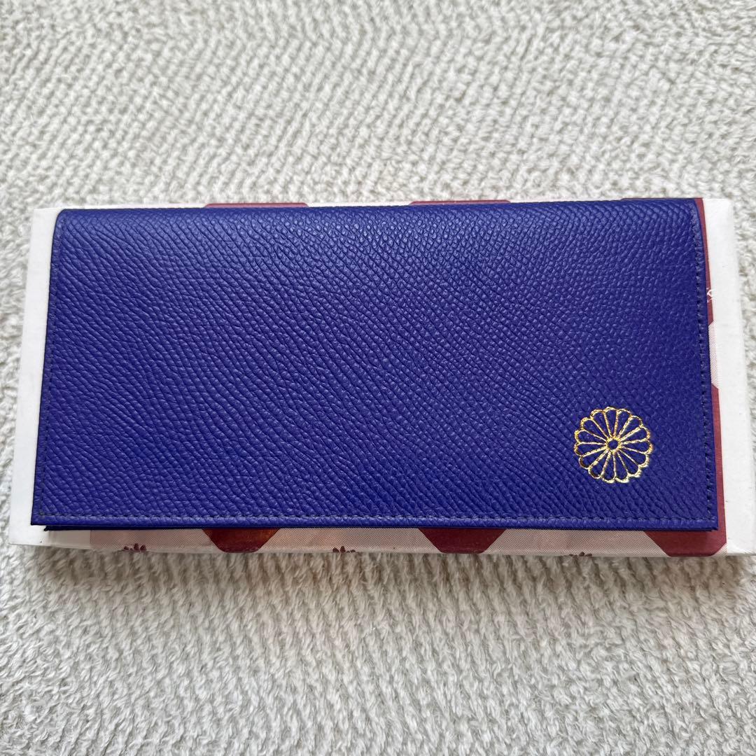 皇居 財布 牛レザー長財布 カードポケット付き